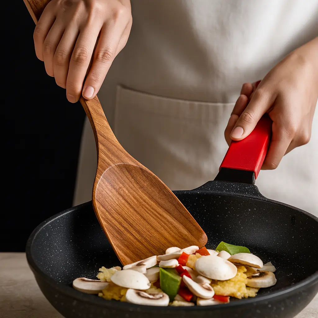 Natural Teak Wooden Utensil Set - 50% OFF Sale