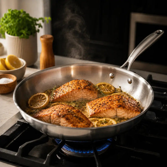 Pure Pantry™️ - Pro Stainless Steel 3 Pan Set - Pure Pantry | Teak & Acacia Wood Kitchenware