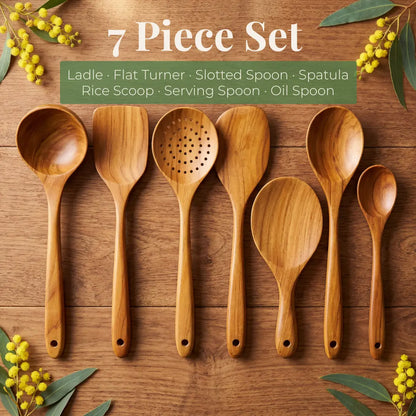 Pure Pantry™️ - Natural Teak Wooden Utensil Set - 50% OFF