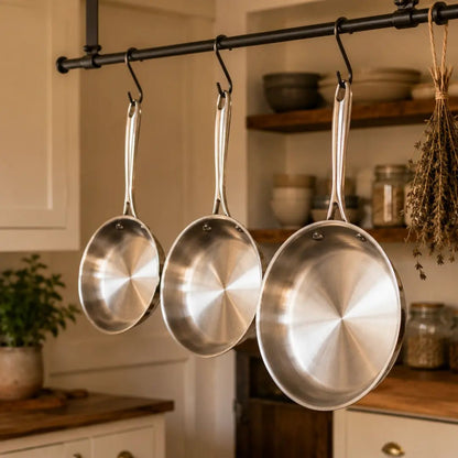 Pure Pantry™️ - Pro Stainless Steel 3 Pan Set - Pure Pantry | Teak & Acacia Wood Kitchenware