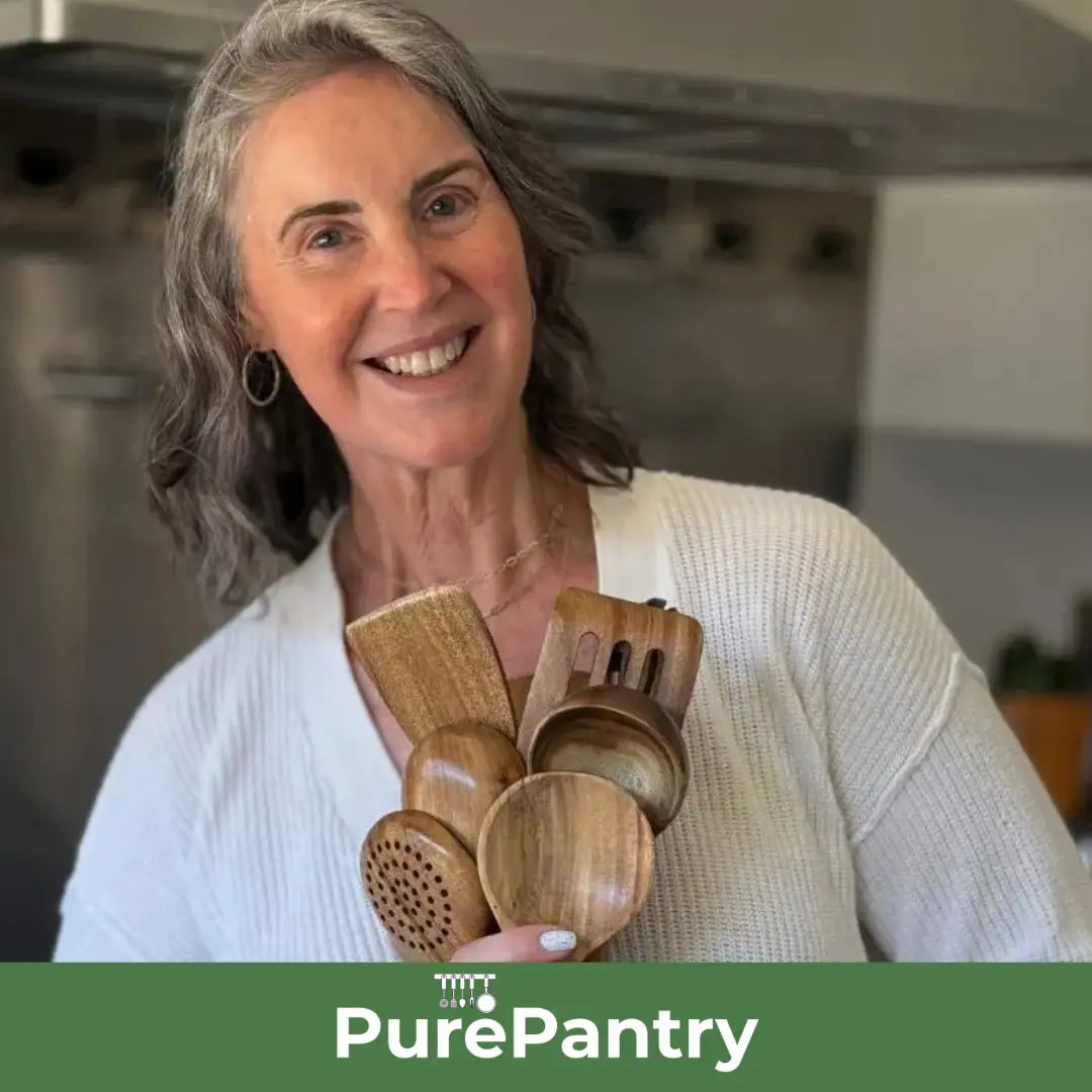 Pure Pantry™️ - Natural Teak Wooden Utensil Set - 50% OFF