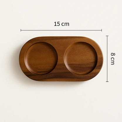 Natural Acacia Wood Salt & Pepper Grinder + Base Included