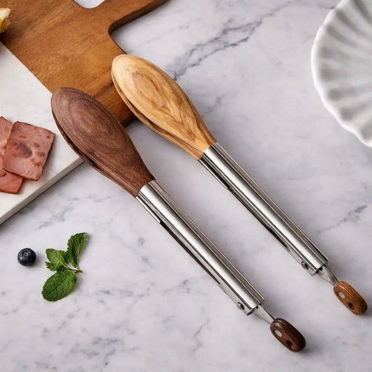 Pure Pantry™️ - Natural Wooden Tongs